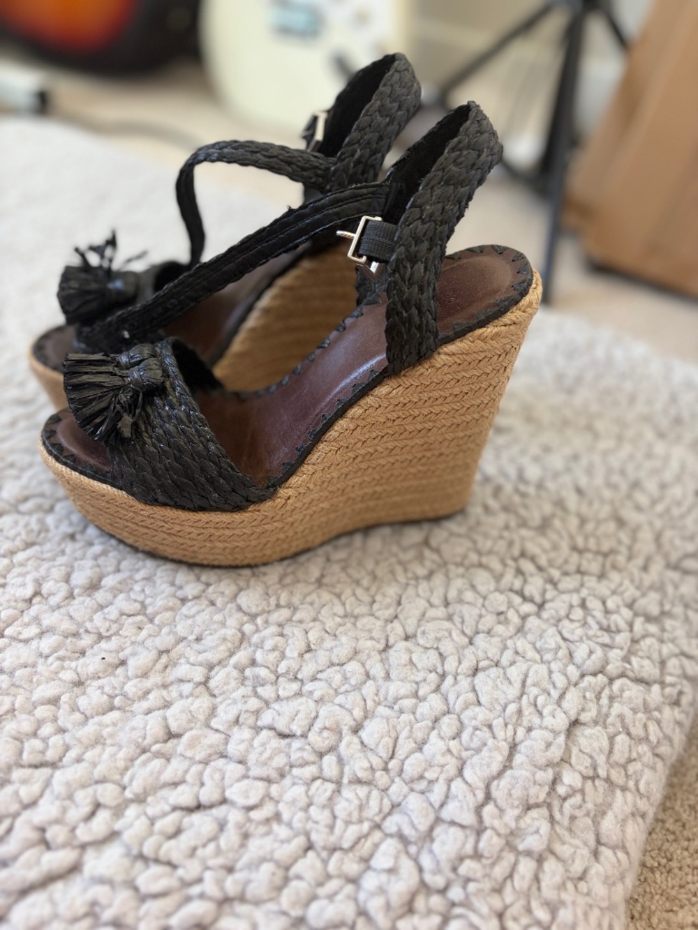 Schutz Platform Wedge Sandal Size 8.5